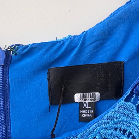 Elegant Blue Lace Dress - Picture 2 of 7